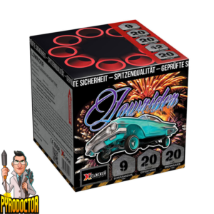 Lowrider 9 Schuss Feuerwerksbatterie + 20 Sekunden Brenndauer von NICO - Pyrodoctor Feuerwerk Online Shop