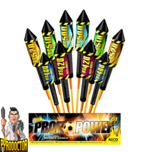 Profi Power 10-Teiliges Raketen-Sortiment + Bomben-Blitz Effekte von NICO - Pyrodoctor Feuerwerk Online Shop