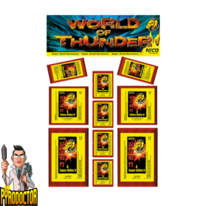 World of Thunder China-Böllersortiment + 110 Super Knalleffekte von NICO - Pyrodoctor Feuerwerk Online Shop