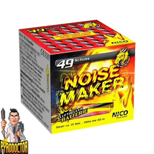 Noisemaker Feuerwerksbatterie mit 49 Schuss von NICO